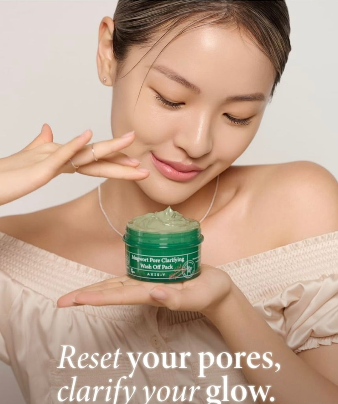 Axis y Mugwort pore clarifying wash off pack 100ml