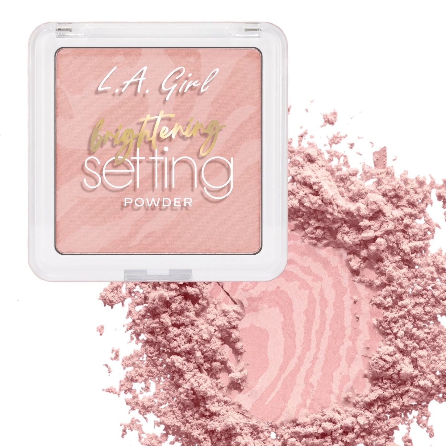 L.A. Girl brightening setting powder in color pink 