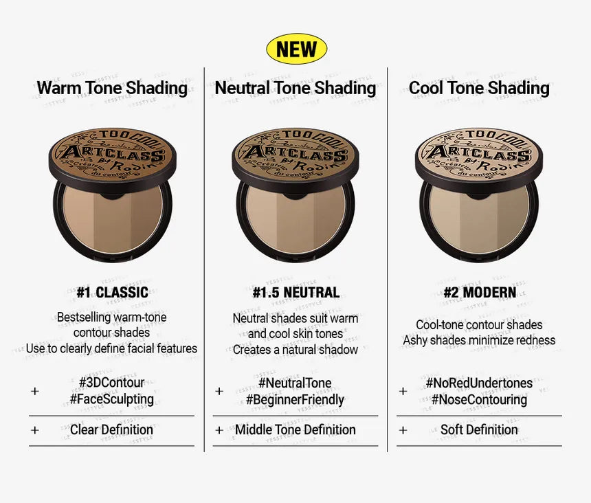 too cool for school Artclass By Rodin Shading Expert Contour Set - 3 Types