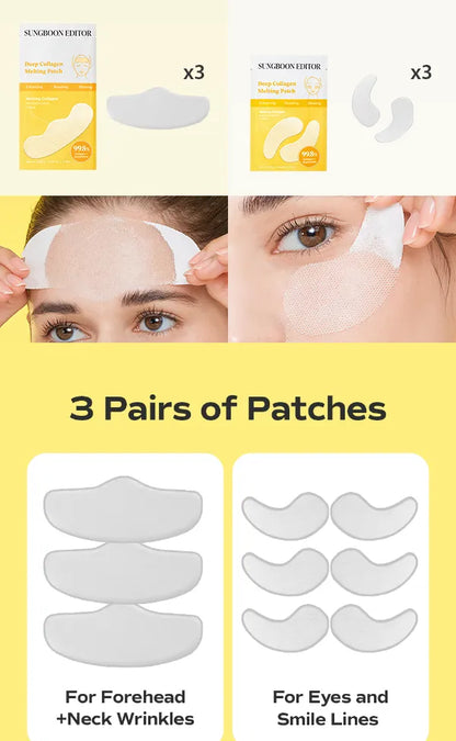 SUNGBOON EDITOR Deep Collagen Melting Patch Set [3 patches + 3 patches]