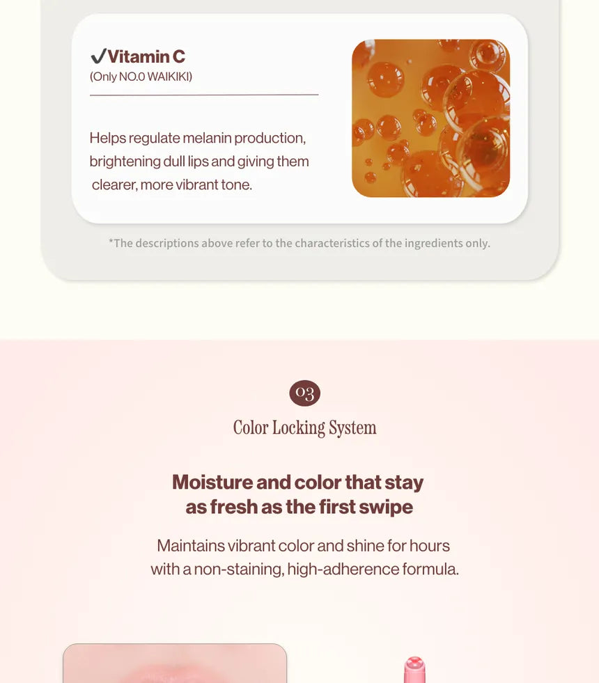 UNLEASHIA - Sunset Dazzle Gloss Balm (3 colors) *choose your 1 color*