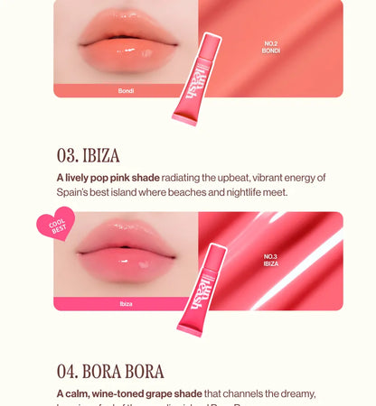 UNLEASHIA - Sunset Dazzle Gloss Balm (3 colors) *choose your 1 color*