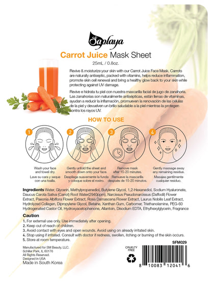 Saplaya  k-beauty natural formula sheet mask face mask - 14 types