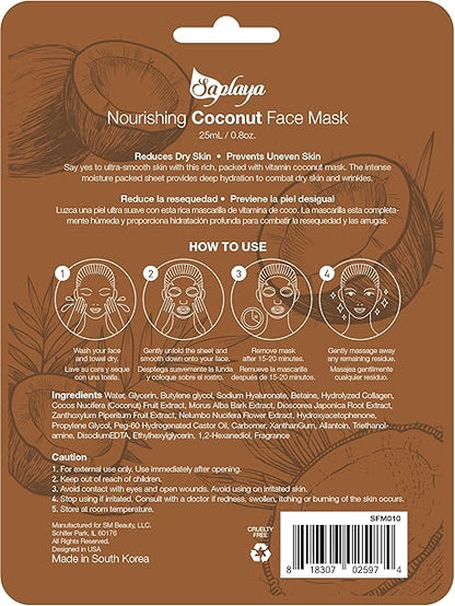 Saplaya  k-beauty natural formula sheet mask face mask - 14 types