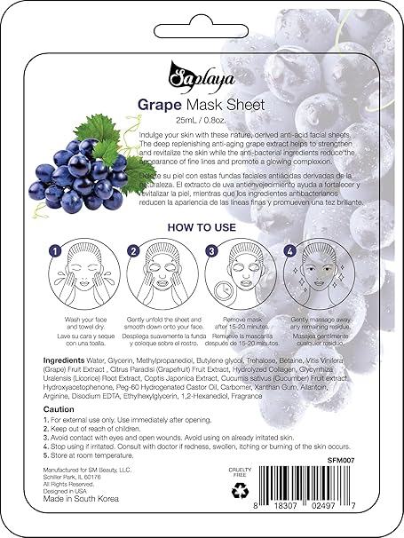 Saplaya  k-beauty natural formula sheet mask face mask - 14 types