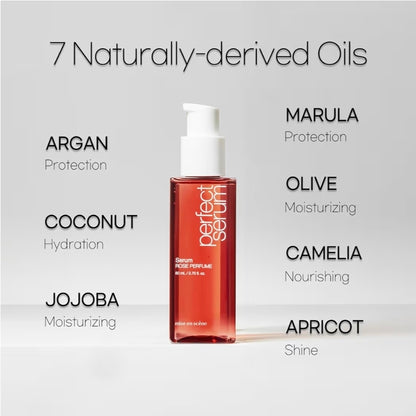 Mise En Scene Perfect Rose Perfume Serum - Refreshing Oil for Dry Hair | Heat Protectant