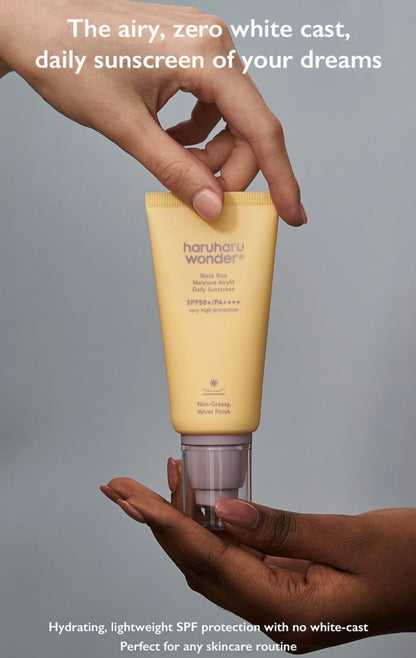 haruharu wonder, Black Rice Moisture Airy fit Sunscreen