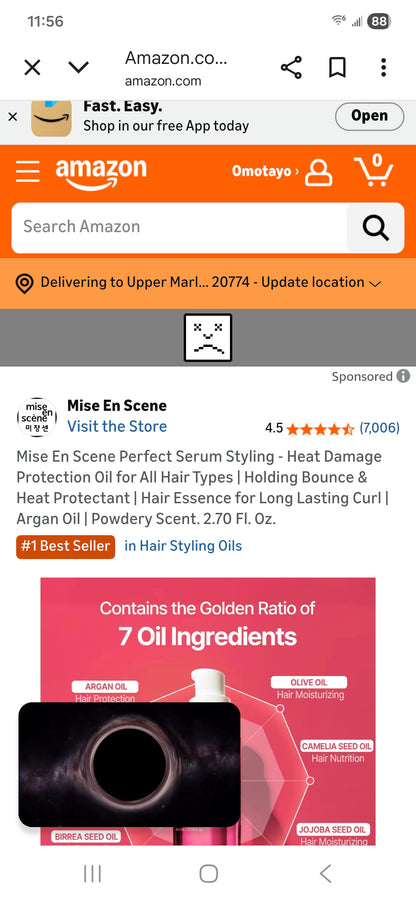 Mise En Scene Perfect Serum Styling - Heat Damage Protection Oil for All Hair Types