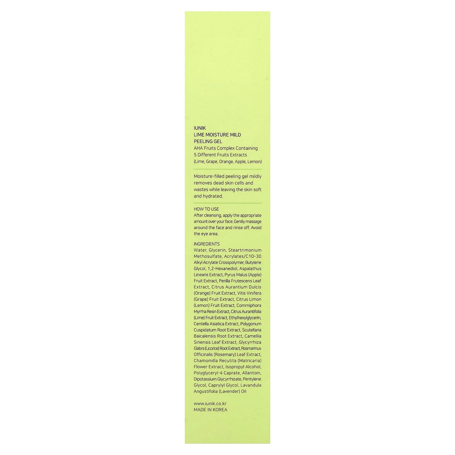 iUNIK Lime Moisture Mild Peeling Gel