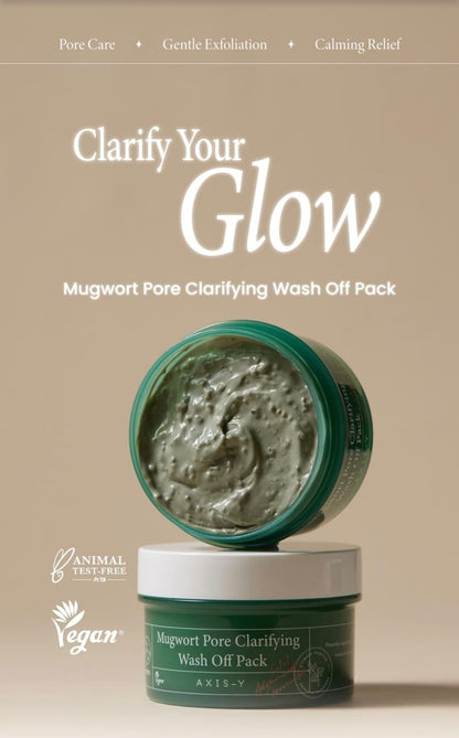 Axis y Mugwort pore clarifying wash off pack 100ml