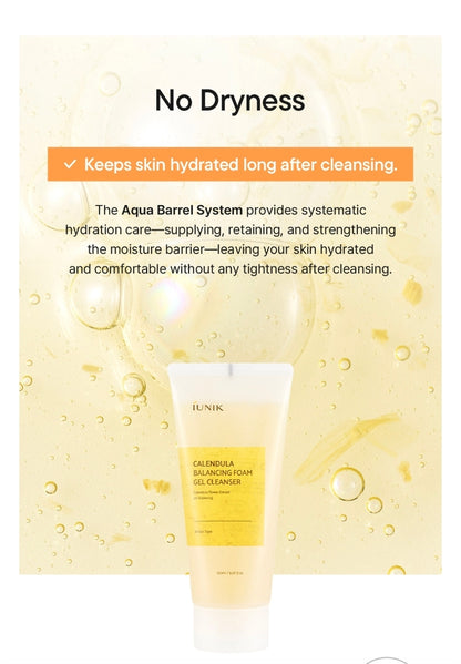 iUNIK Calendula Balancing Foam Gel Cleanser