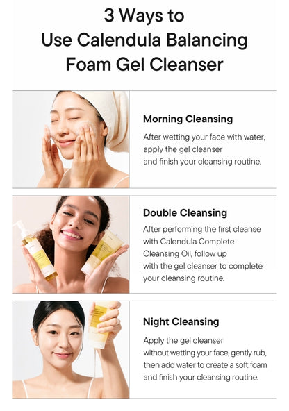 iUNIK Calendula Balancing Foam Gel Cleanser
