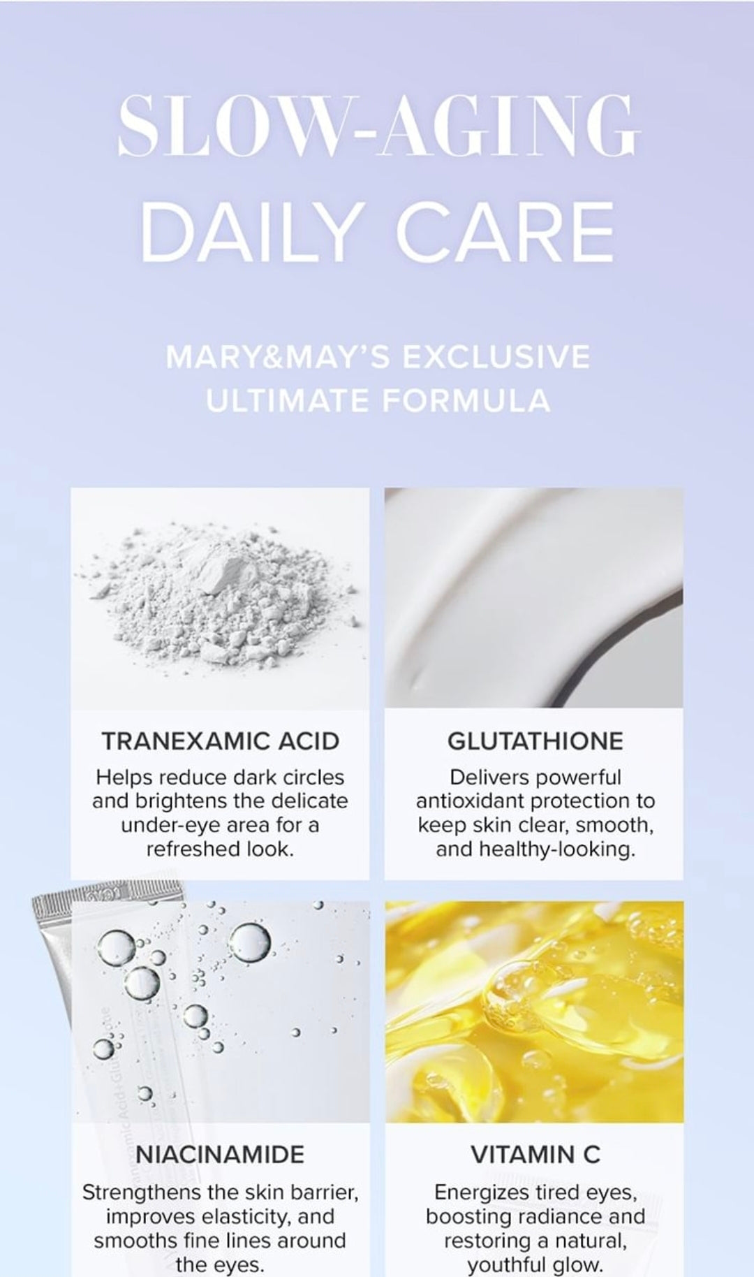 Mary & May, Tranexamic Acid + Glutathione Eye Cream