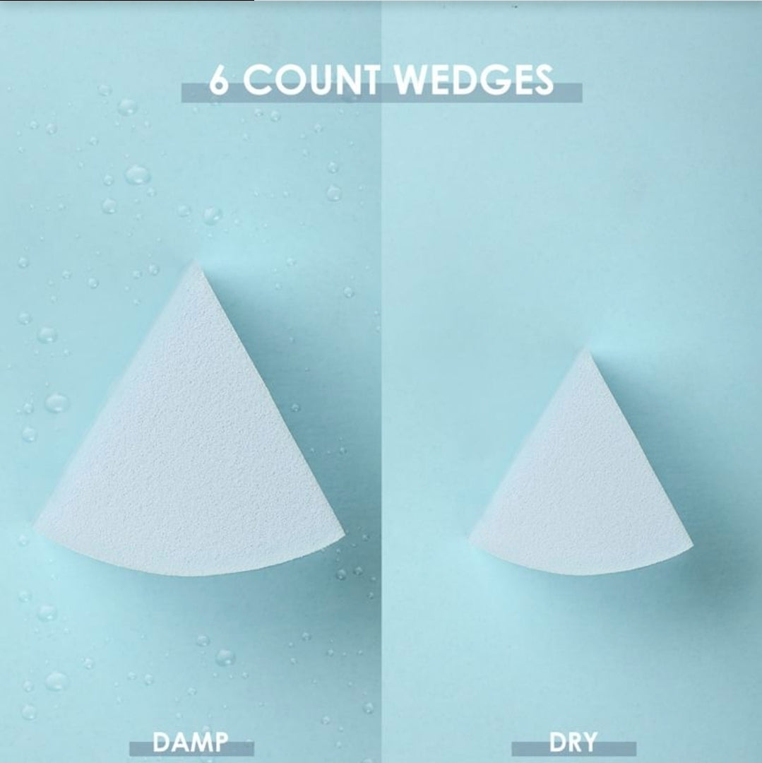 FOCALLURE Match Max Make Up Sponge - 6 Count Wedges