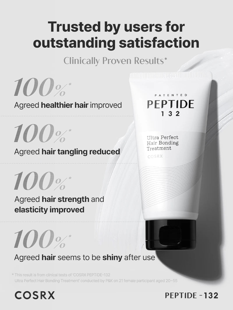 COSRX Peptide 132 Ultra Perfect Hair Bonding Treatment 4.05 fl.oz 120ml