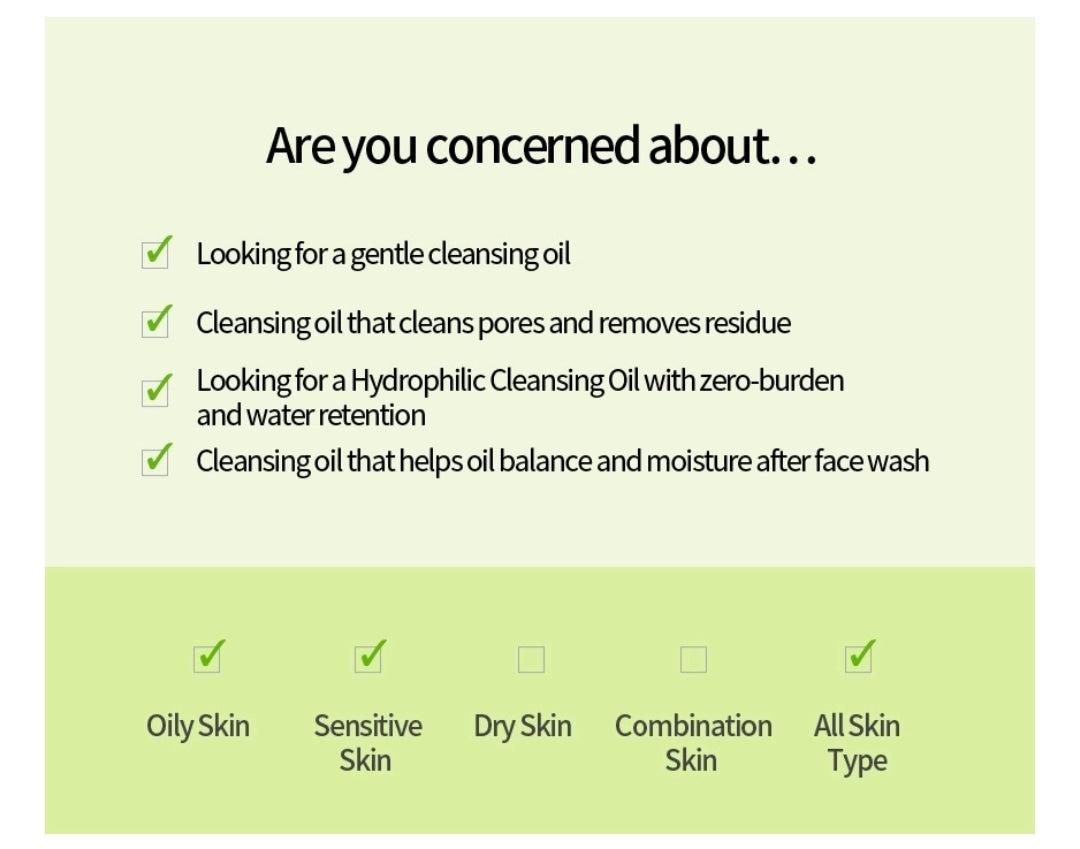 iUNIK Centella Green Fresh Cleansing Oil