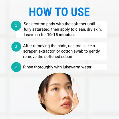 JUMISO Blackhead Melting Softener (includes 40 cotton pads)