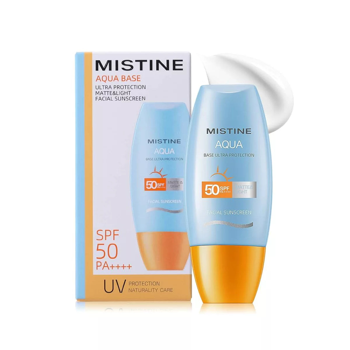 MISTINE Aqua Base Ultra Protection Matte & Light Facial Sunscreen Pro SPF50 PA ++++