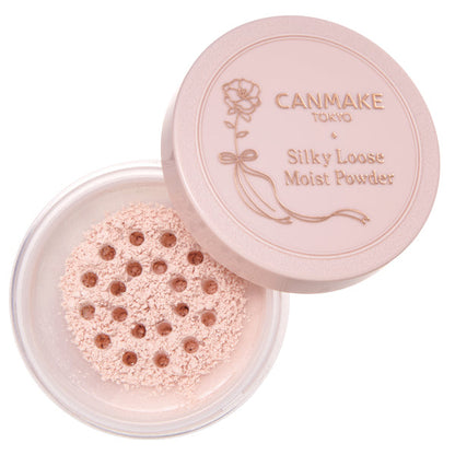 CANMAKE Silky Loose Moist Powder P01 Luster Pink 0.2 oz (6g)
