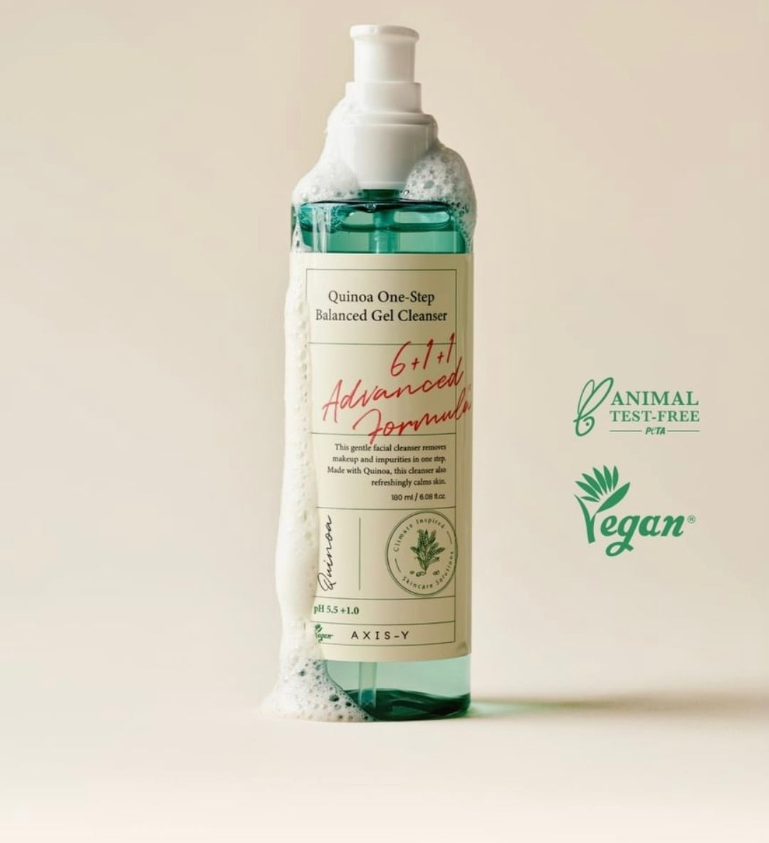 Axis y Quinoa One Step Balanced Gel Cleanser 180ml