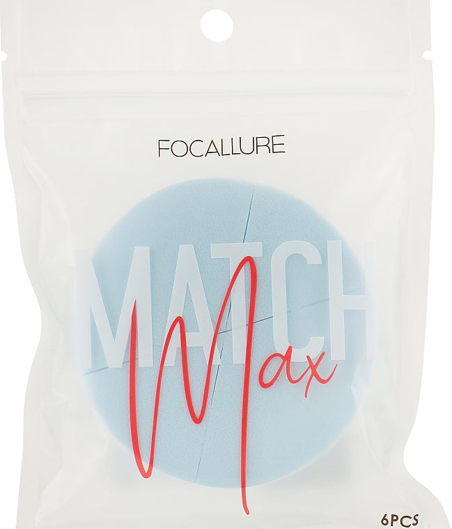 FOCALLURE Match Max Make Up Sponge - 6 Count Wedges