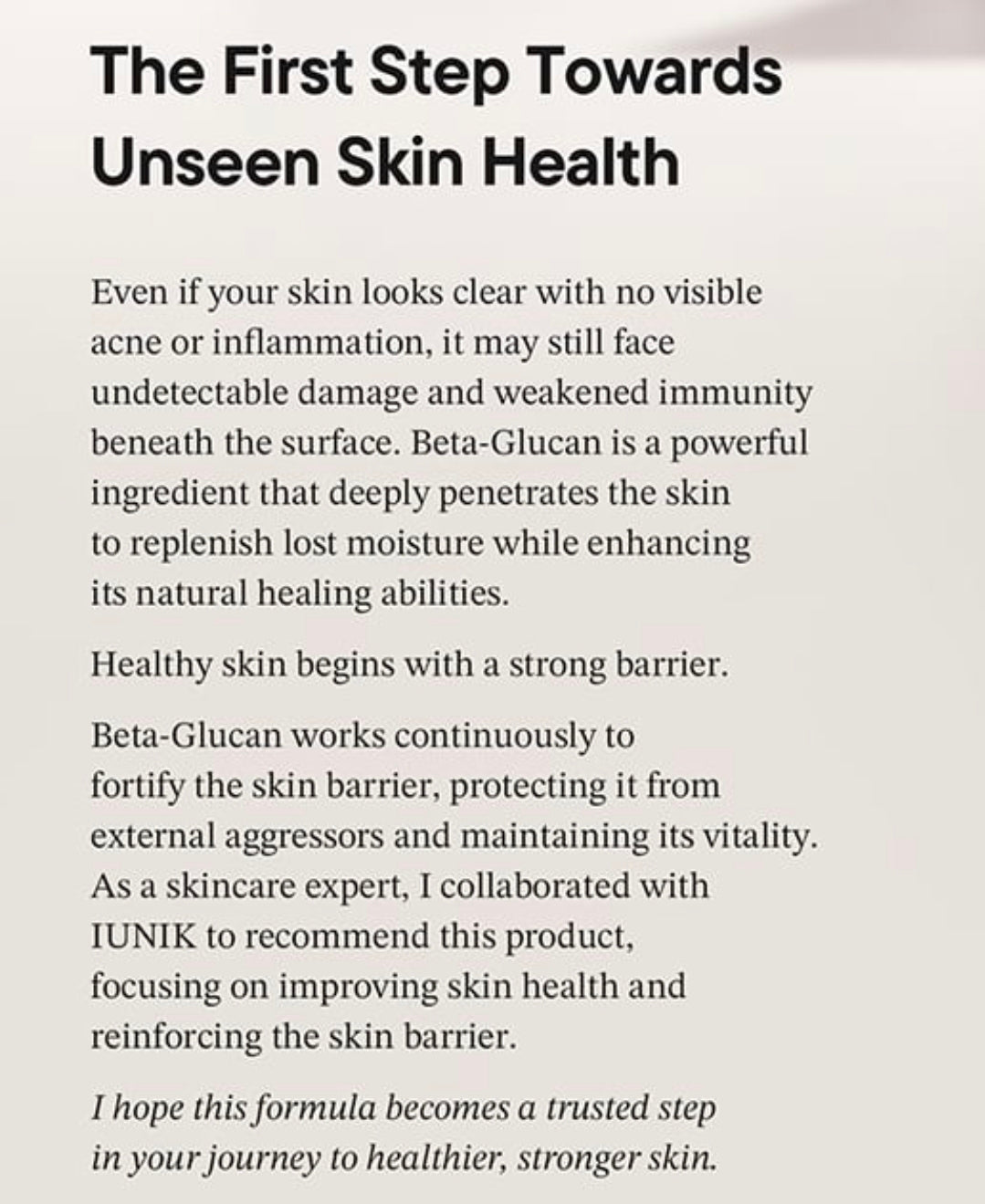 iUNIK Beta-Glucan 3X Barrier Cream