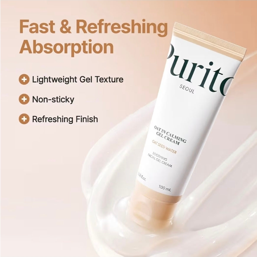 PURITO Oat In Calming Gel Cream | Soothing solution for Sensitive 100mL 3.38 fl.oz