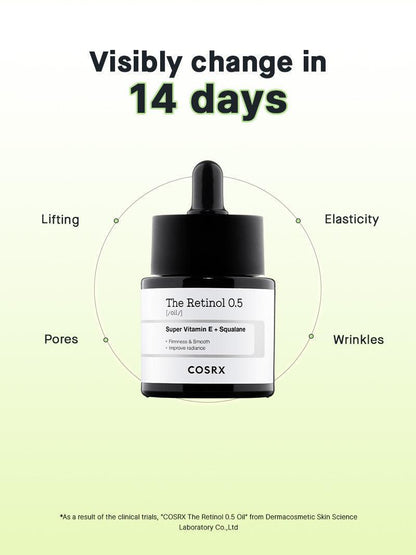COSRX The Retinol 0.5 Oil 0.67 fl.oz 20ml