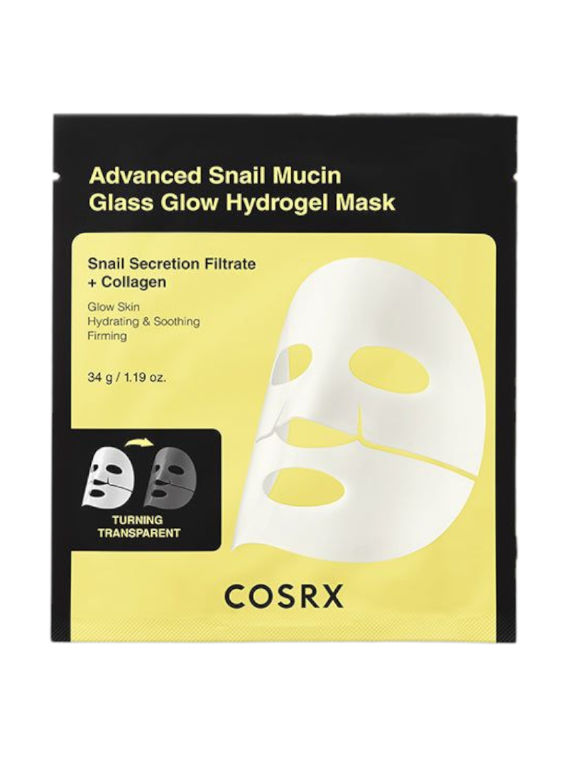Cosrx Advanced Snail Mucin Glass Glow Hydrogel Mask Single 1.19 oz (34g)