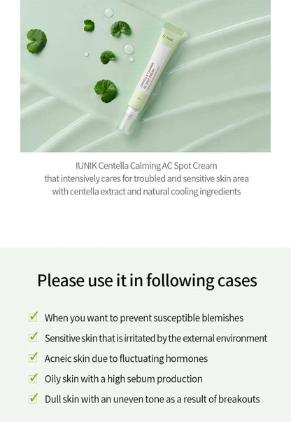 iUNIK Centella Calming AC Spot Cream