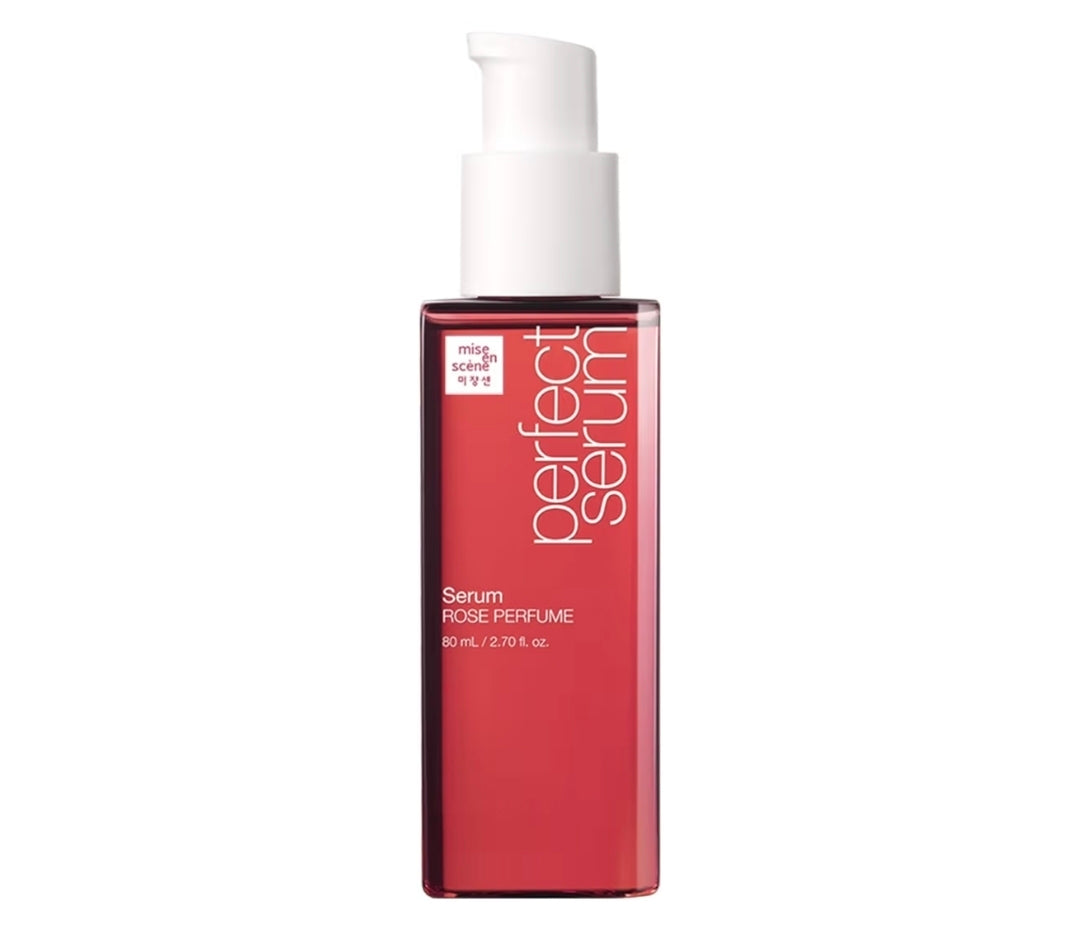 Mise En Scene Perfect Rose Perfume Serum - Refreshing Oil for Dry Hair | Heat Protectant