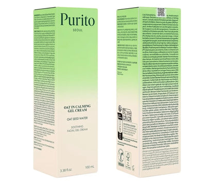 PURITO Oat In Calming Gel Cream | Soothing solution for Sensitive 100mL 3.38 fl.oz
