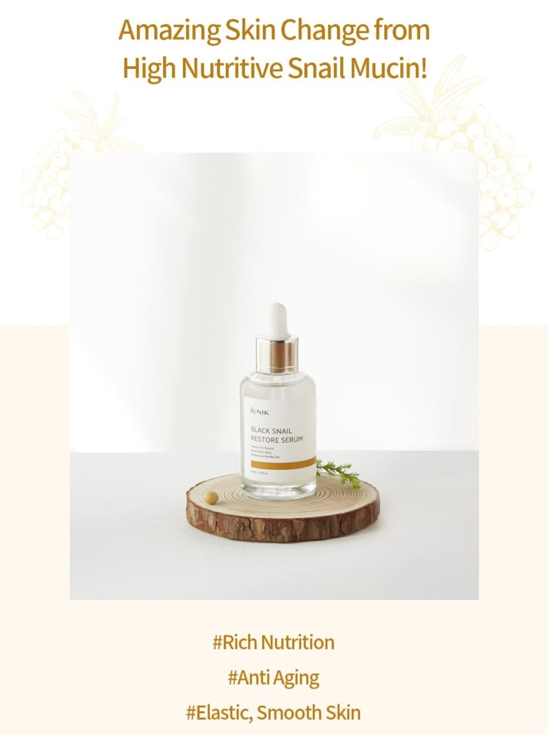 iUNIK Black Snail Restore Serum 50ml