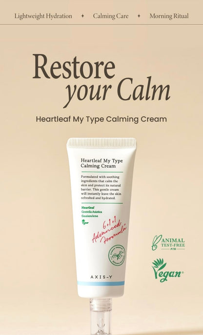 Axis y hearleaf my type calming cream 60ml
