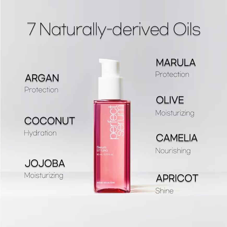 Mise En Scene Perfect Serum Styling - Heat Damage Protection Oil for All Hair Types