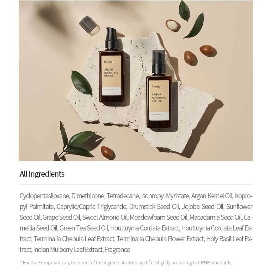 iUNIK Argan Nourishing Hair Oil