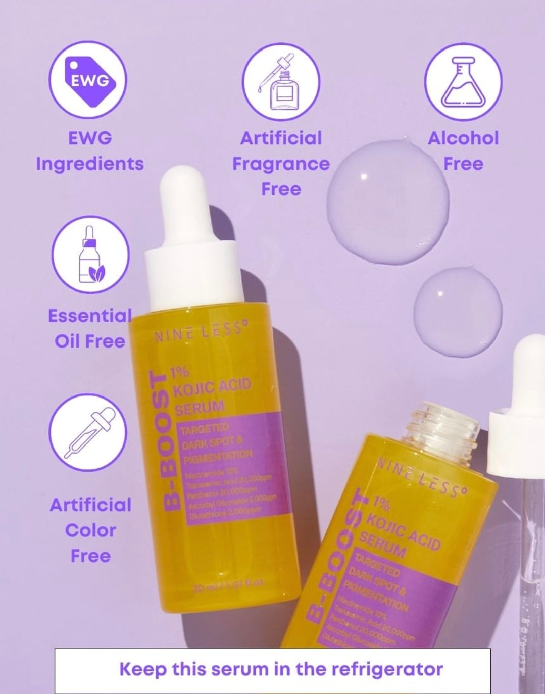 NINELESS, B-Boost 1% Kojic Acid Serum