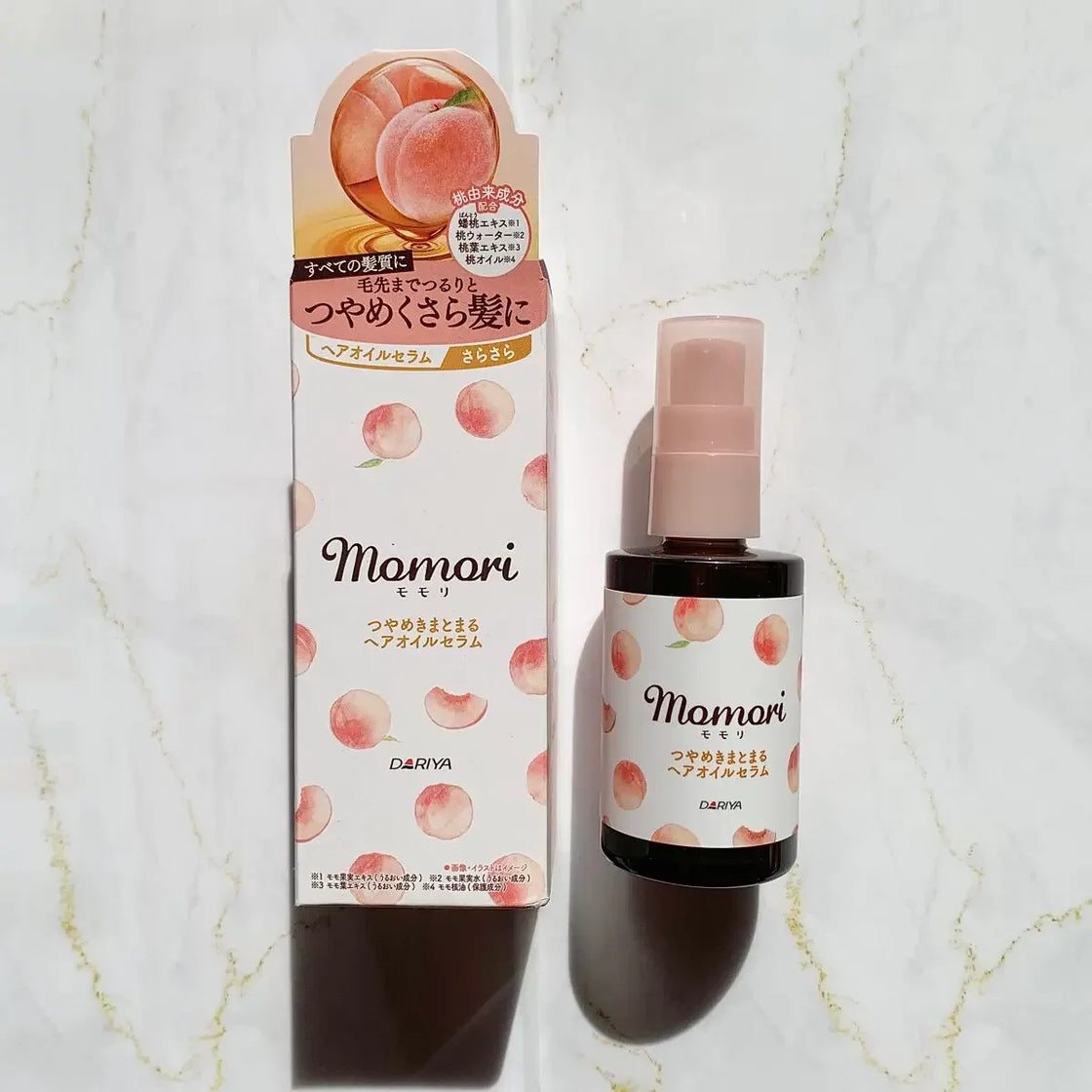 DARIYA Momori Peach Glossy Hair Oil Serum 55ml