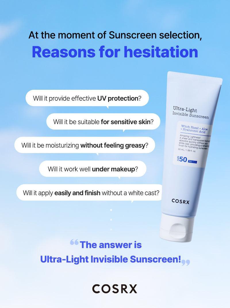COSRX Ultra Light Invisible Sunscreen