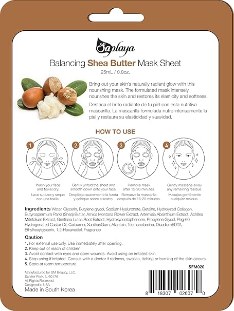 Saplaya  k-beauty natural formula sheet mask face mask - 14 types